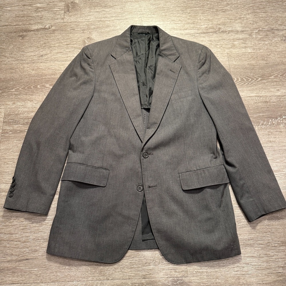 Vintage GANT Sport Coat Mens 41 Gray Modern Unstructured Blazer Jacket Adult